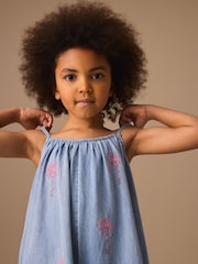 Denim Strappy Playsuit (3-16yrs) - Image 4 of 8