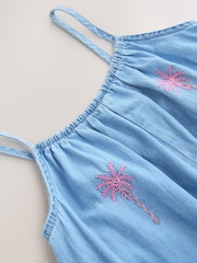 Denim Strappy Playsuit (3-16yrs) - Image 7 of 8