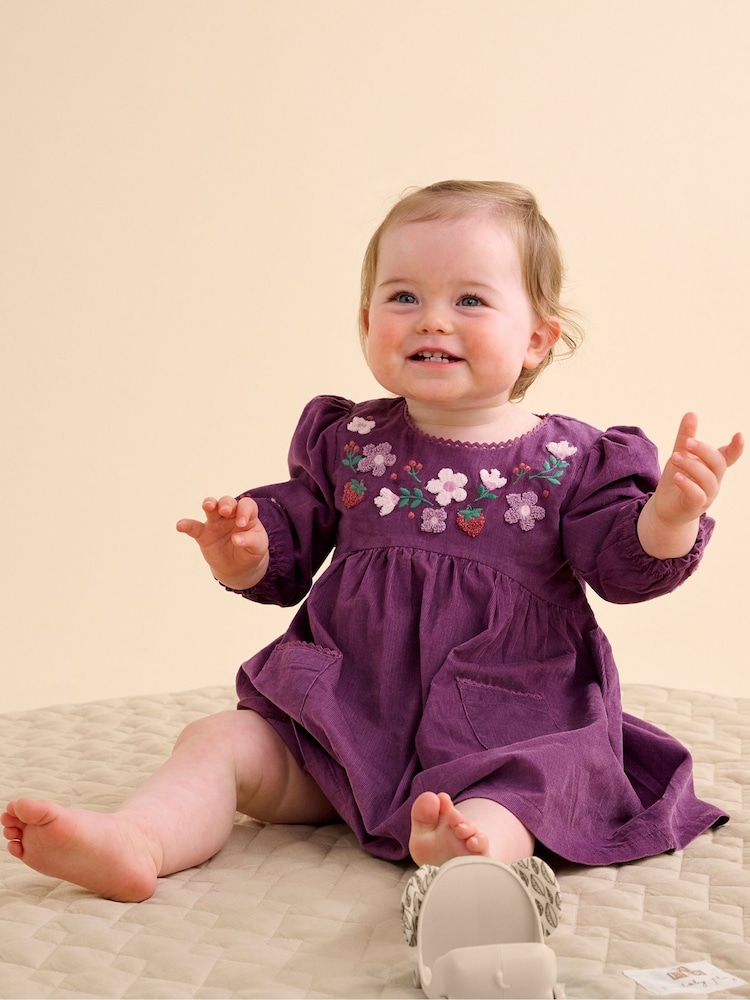 Purebaby Purple Blooms Dress - Image 1 of 7 Purebaby Purple Blooms Dress - Image 1 of 7