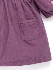 Purebaby Purple Blooms Dress - Image 6 of 7