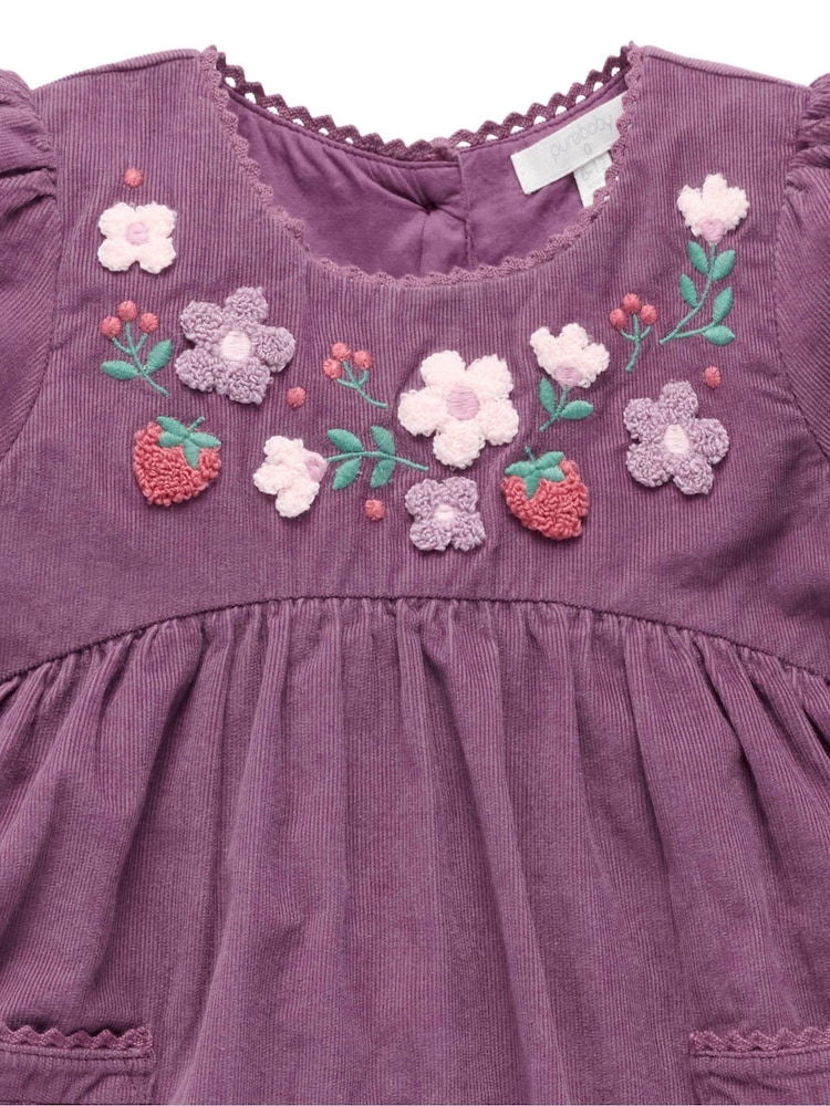 Purebaby Purple Blooms Dress - Image 7 of 7 Purebaby Purple Blooms Dress - Image 7 of 7