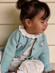 Purebaby Nude Ruffle Pointelle Bodysuit - Image 6 of 6
