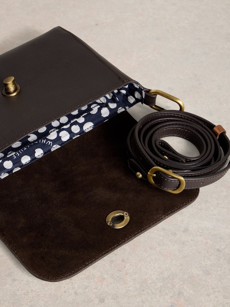 White Stuff Dark Brown Tilly Cross-Body Bag - Image 3 of 3 White Stuff Dark Brown Tilly Cross-Body Bag - Image 3 of 3