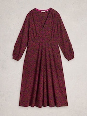 White Stuff Pink Megan Jersey Dress - Image 5 of 6
