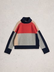 White Stuff Grey Mary Colourblock Jumper - Image 5 of 6