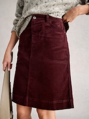 White Stuff Purple Tia Cord Skirt - Image 3 of 6