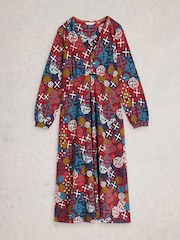 White Stuff Red Megan Jersey Dress - Image 5 of 6