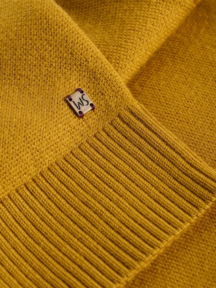 White Stuff Yellow Newport Merino Funnel Jumper - Image 2 of 2