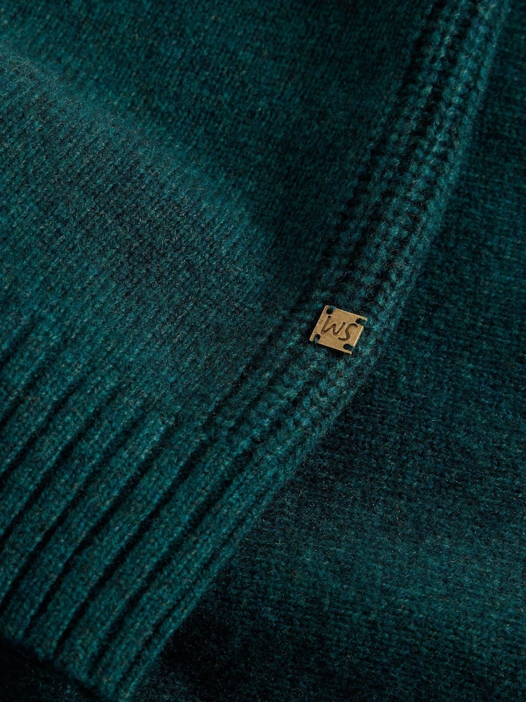 White Stuff Green Milton Lambswool Henley Jumper - Image 6 of 6 White Stuff Green Milton Lambswool Henley Jumper - Image 6 of 6