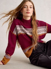 White Stuff Millie Fairisle Jumper - صورة 4 من 6