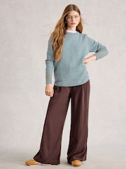 White Stuff Green Talia Nep Jumper - Image 1 of 6
