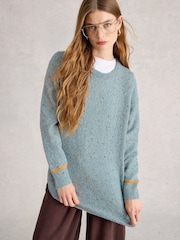 White Stuff Green Talia Nep Jumper - Image 2 of 6