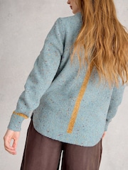 White Stuff Green Talia Nep Jumper - Image 3 of 6