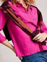 White Stuff Pink Sophie Shirt - Image 4 of 6