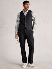 White Stuff Grey Wool Blend Waistcoat - Image 3 of 6