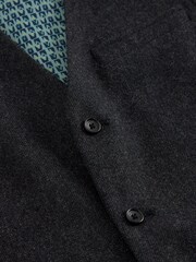 White Stuff Grey Wool Blend Waistcoat - Image 6 of 6