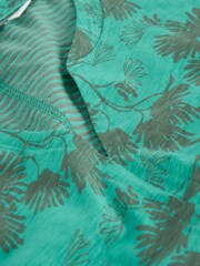White Stuff Green Nelly Notch Neck T-Shirt - Image 6 of 6