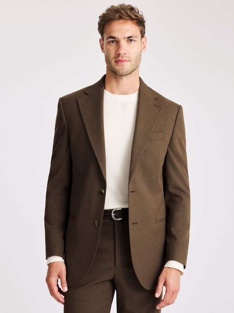 Relaxed Fit Chestnut Flannel Jacket - Image 1 of 4