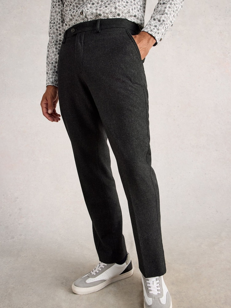 White Stuff Grey Wool Blend Trousers - Image 2 of 6