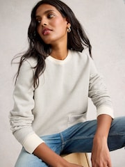 White Stuff Stripe Crew Neck Sweatshirt - Imagen 3 de 6