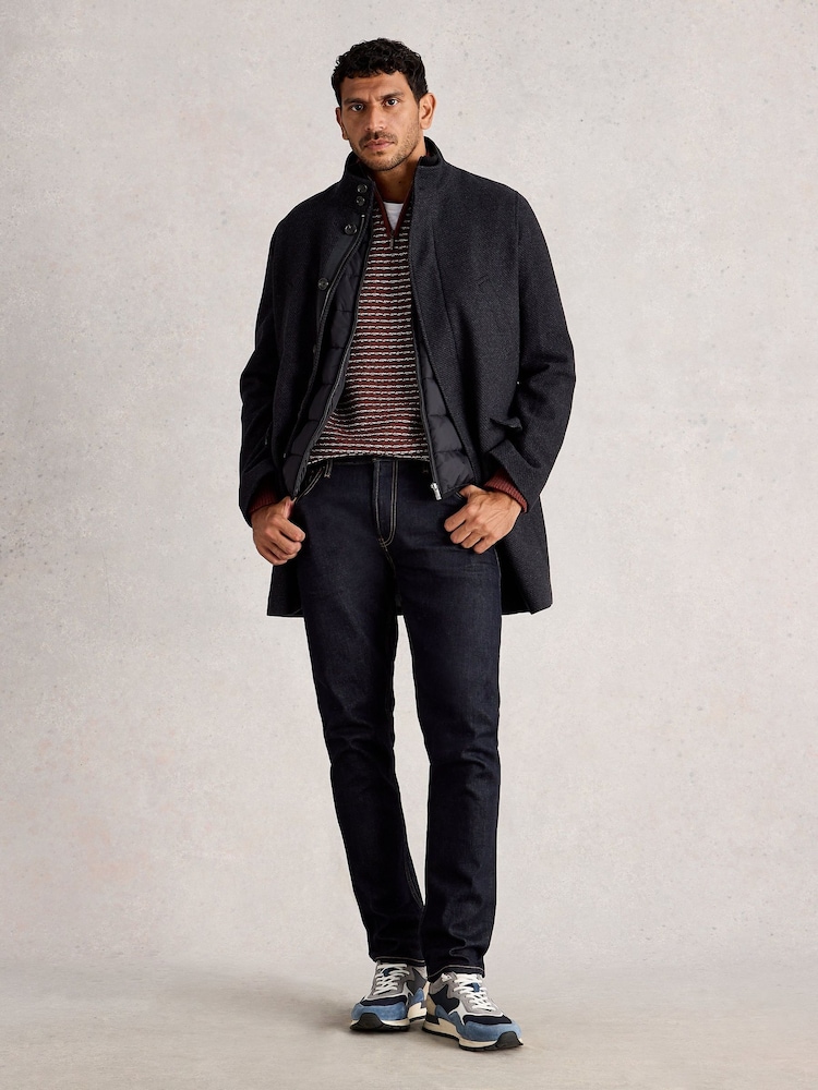 White Stuff Grey Wool Funnel Coat - Image 1 of 6 White Stuff Grey Wool Funnel Coat - Image 1 of 6