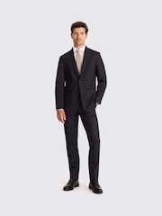 Italian Tailored Fit Navy Stripe Jacket - Image 2 of 6