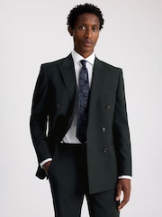 Tailored Fit Dark Teal Blue Performance Jacket - Image 1 of 4