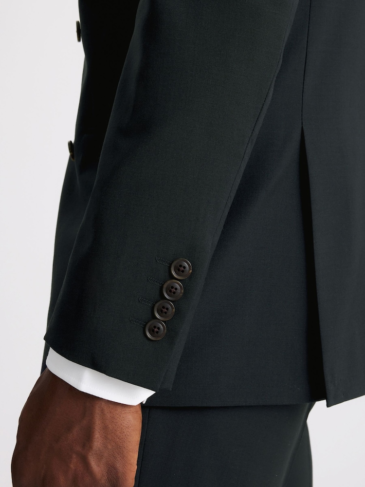 Tailored Fit Dark Teal Blue Performance Jacket - Image 4 of 4 Tailored Fit Dark Teal Blue Performance Jacket - Image 4 of 4