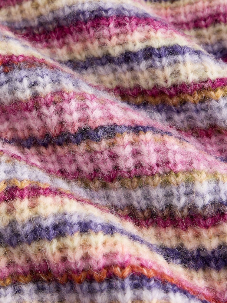 White Stuff Pink Suzanna Spacedye Jumper - Image 6 of 6
