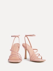 סנדלי עקב עם רצועות דגם Scarlett של Linzi עם רצועה בקרסול - תמונה 3 מתוך 5