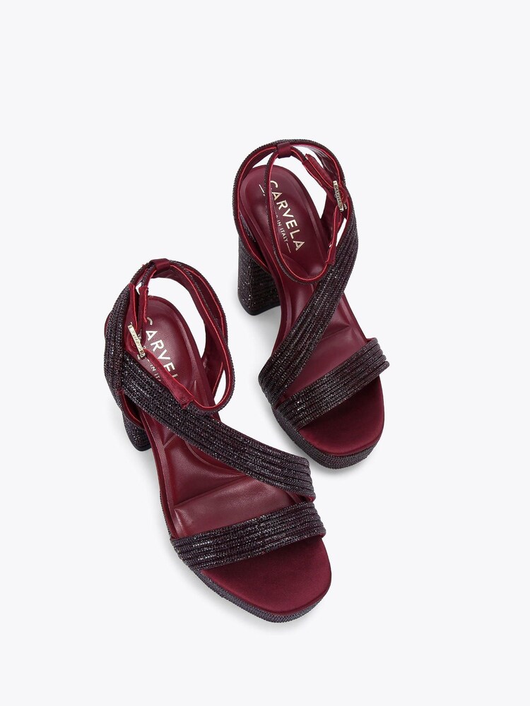 Vermelho - Carvela Sandálias Plataforma Gala - Imagem 1 de 4