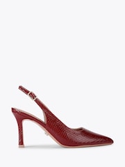 Carvela Red Carvela Red Corletta Sling Court Shoes - Image 2 of 5