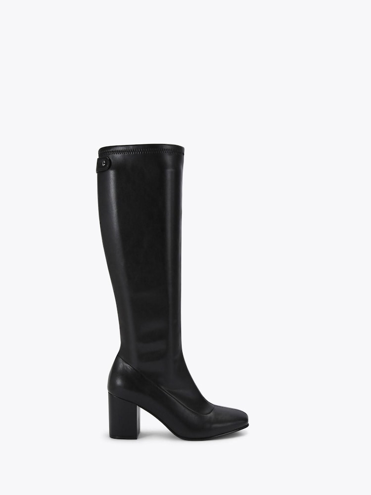 Carvela Black Strut Knee High Boots - Imagem 1 de 4