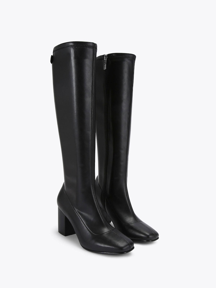 Carvela Black Strut Knee High Boots - Imagem 2 de 4