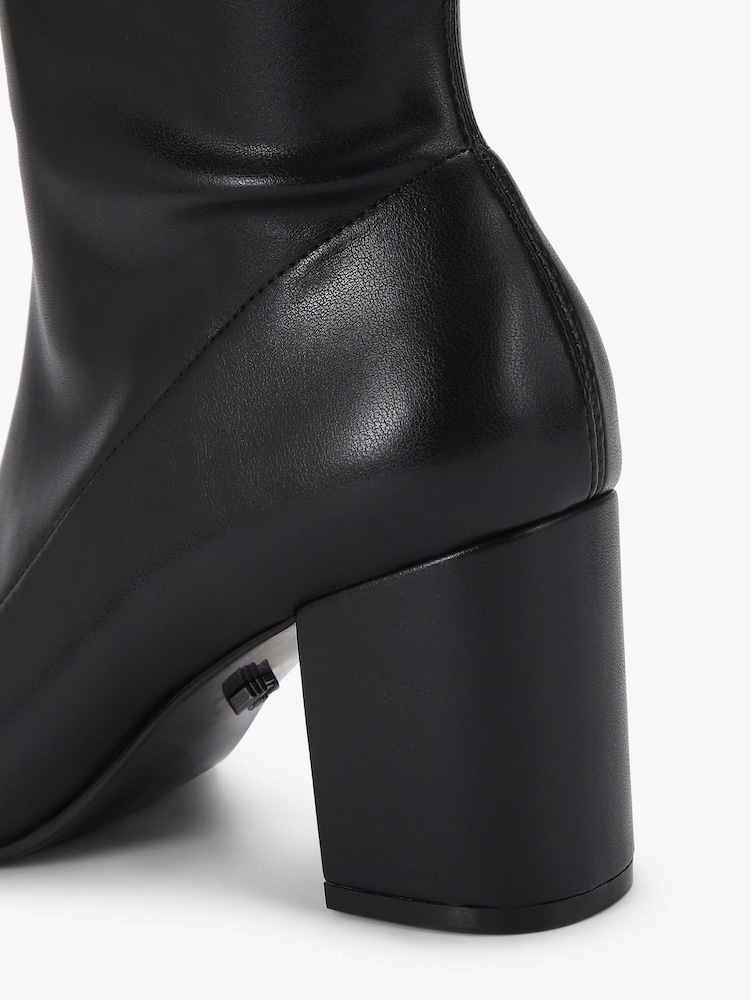 Carvela Black Strut Knee High Boots - Imagem 4 de 4