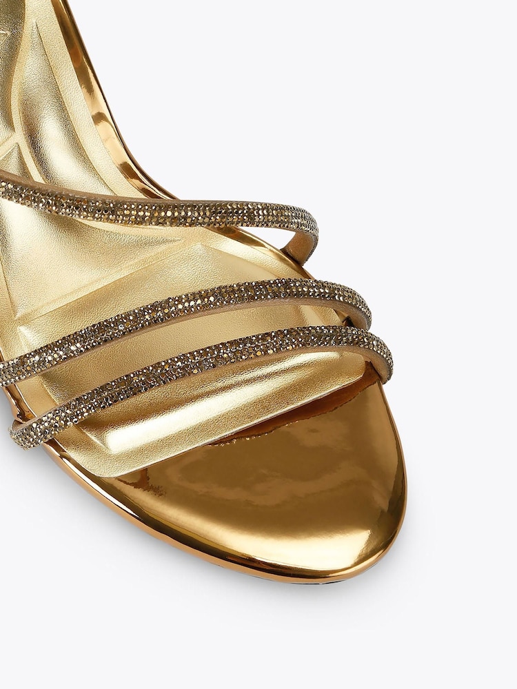 Carvela Gold Gold Spiral 80 Sandals - Image 4 of 4 Carvela Gold Gold Spiral 80 Sandals - Image 4 of 4