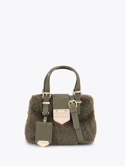 Carvela Green Maria Micro Fur Bag - Image 1 of 4