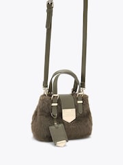 Carvela Green Maria Micro Fur Bag - Image 3 of 4
