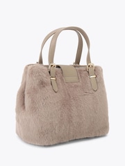 Carvela Maria Mini Fur Nude Bag - Image 3 of 4