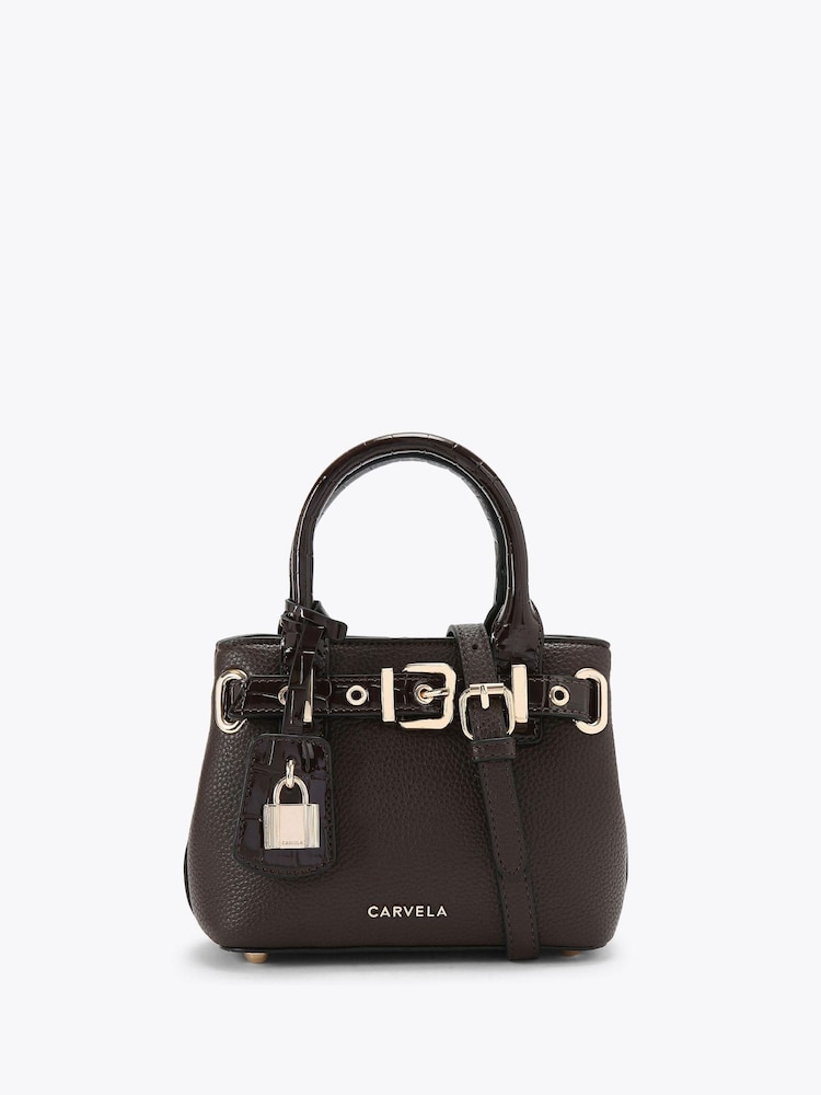 Carvela Maria Micro Belt Brown Bag - Image 1 of 4 Carvela Maria Micro Belt Brown Bag - Image 1 of 4