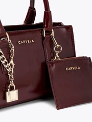 Carvela Red Latte East-West Bag - Image 4 of 4