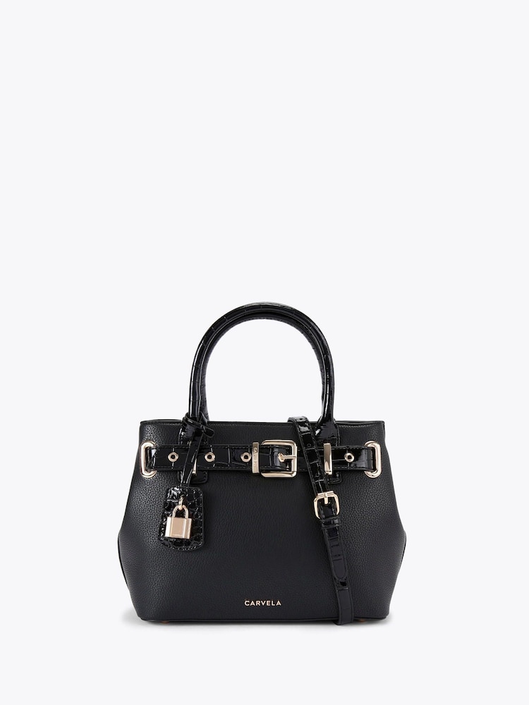 Carvela Maria Mini Belt Black Bag - Image 1 of 4 Carvela Maria Mini Belt Black Bag - Image 1 of 4