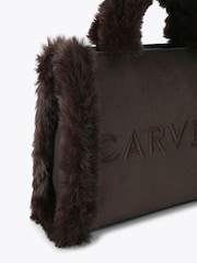 Carvela Frame Midi Fur Bag - Image 5 of 5