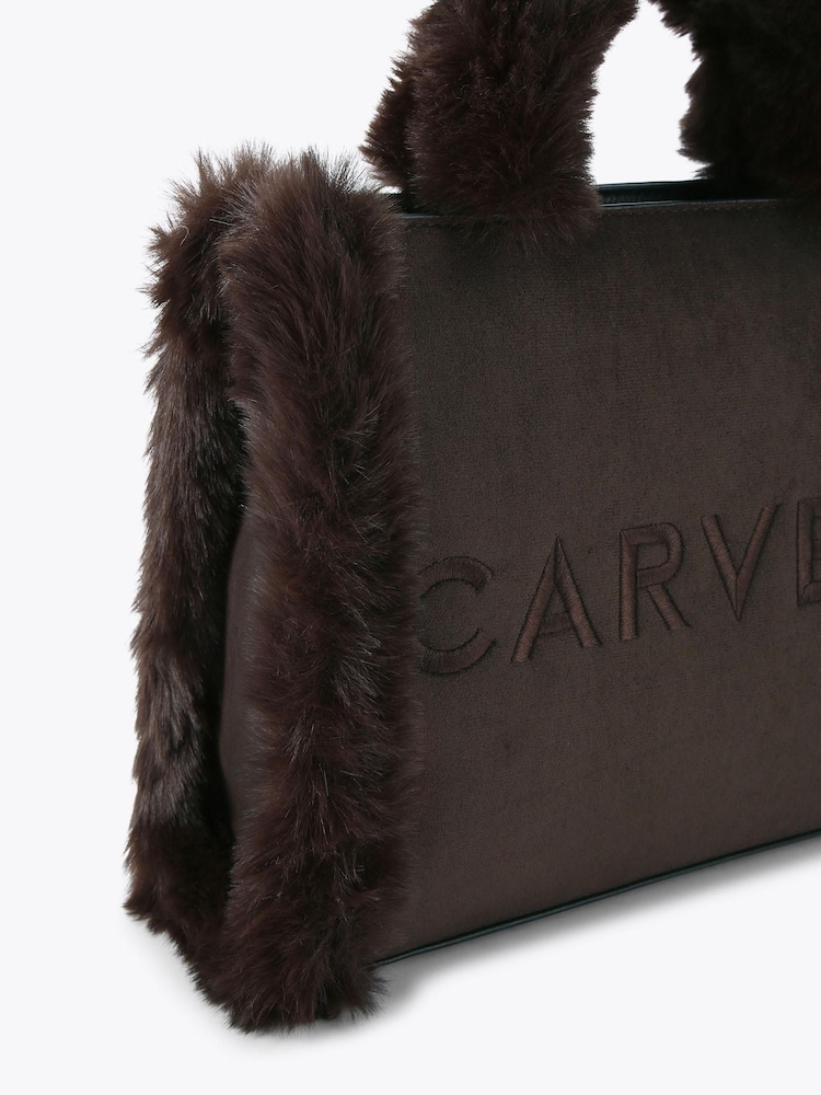 Carvela Frame Midi Fur Bag - Image 5 of 5
