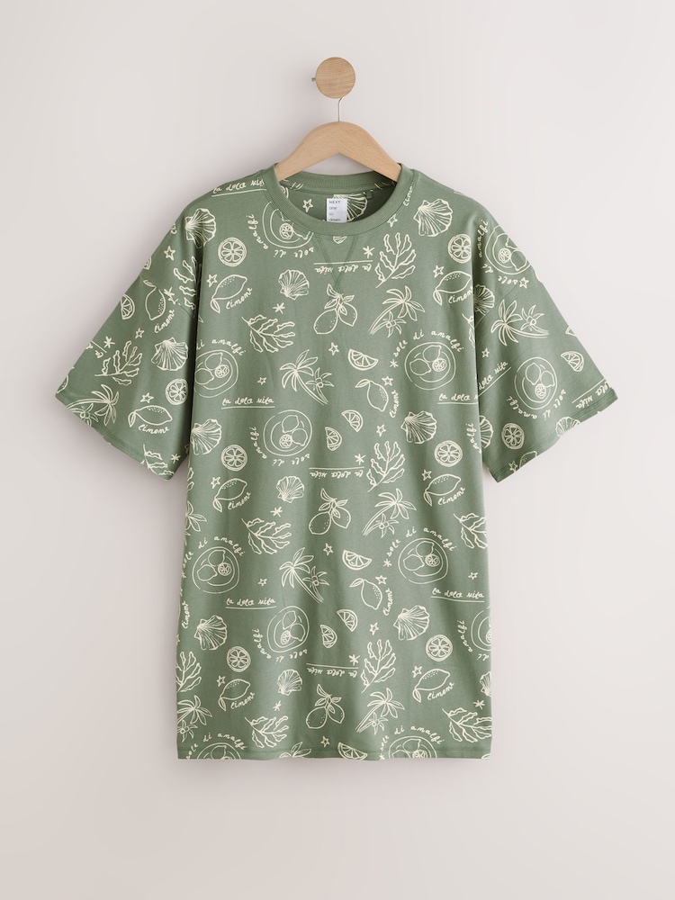 Sage Green Lemons Nightie - Image 1 of 3