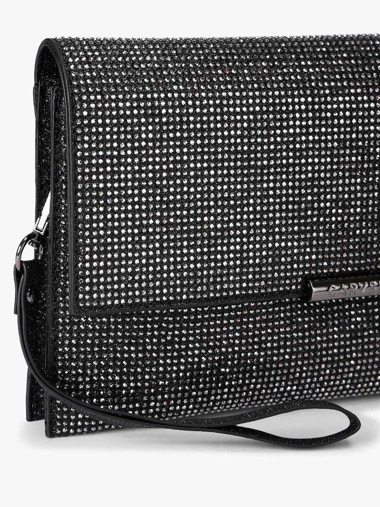 Carvela Silver Caterina Clutch Bag - Image 4 of 4