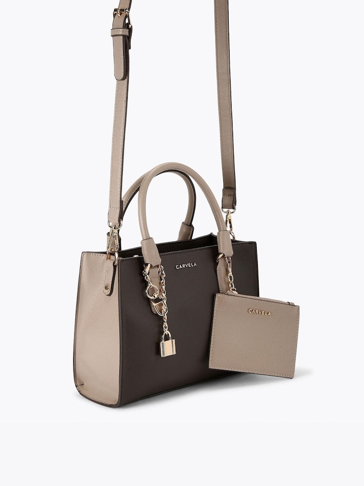 Carvela Brown Carvela Mini Latte Brown Bag - Image 2 of 4 Carvela Brown Carvela Mini Latte Brown Bag - Image 2 of 4