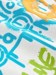 Alb Controller - Mânecă scurtă Graphic Tricou (3-16yrs) - Imaginea 3 din 4