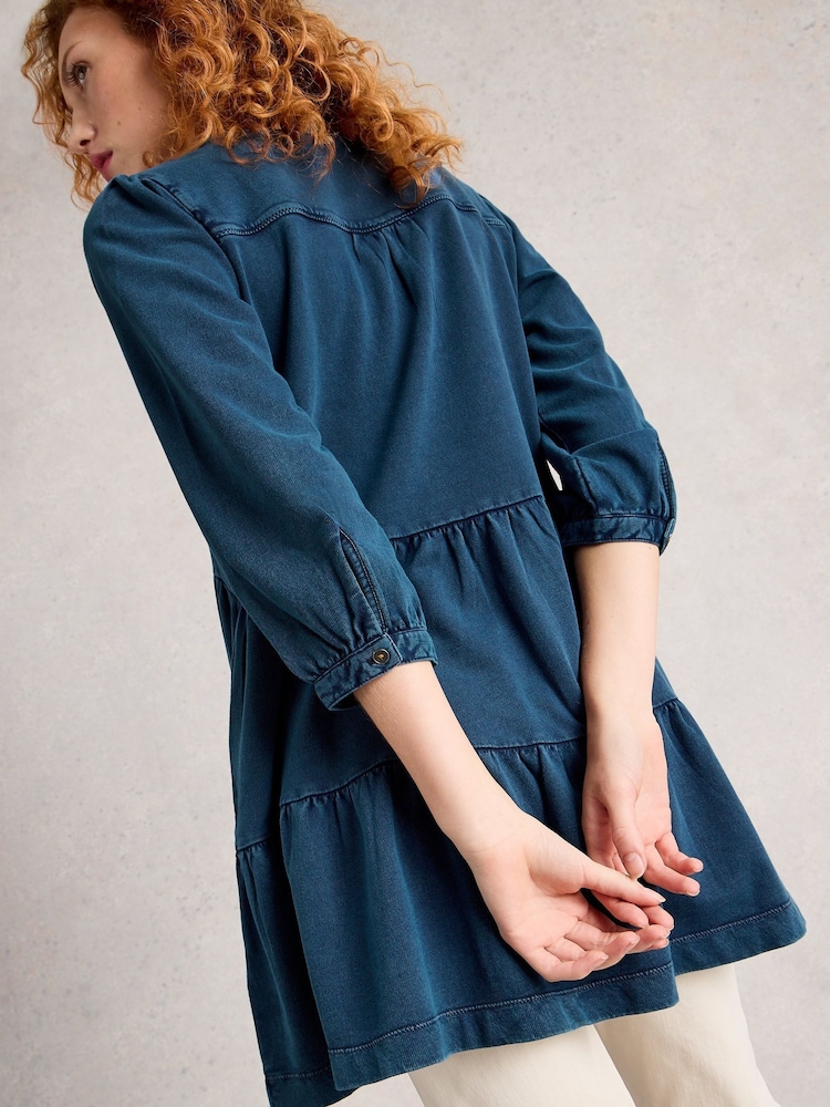 White Stuff Blue Marta Indigo Tunic - Image 2 of 6