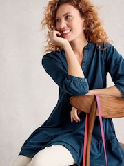 White Stuff Blue Marta Indigo Tunic - Image 3 of 6